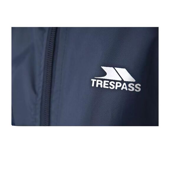 Trespass Childrens/Kids Button Waterproof Rain Suit / Navy Blue - Picture 4 of 5